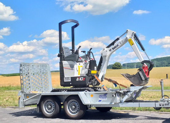 1,2 t Minibagger Bagger mieten - Bobcat E10z